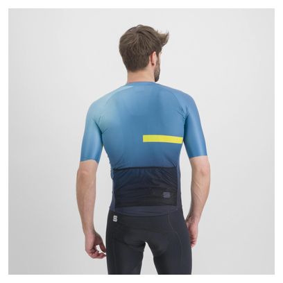 Maillot Manches Courtes Sportful Bomber Bleu/Jaune
