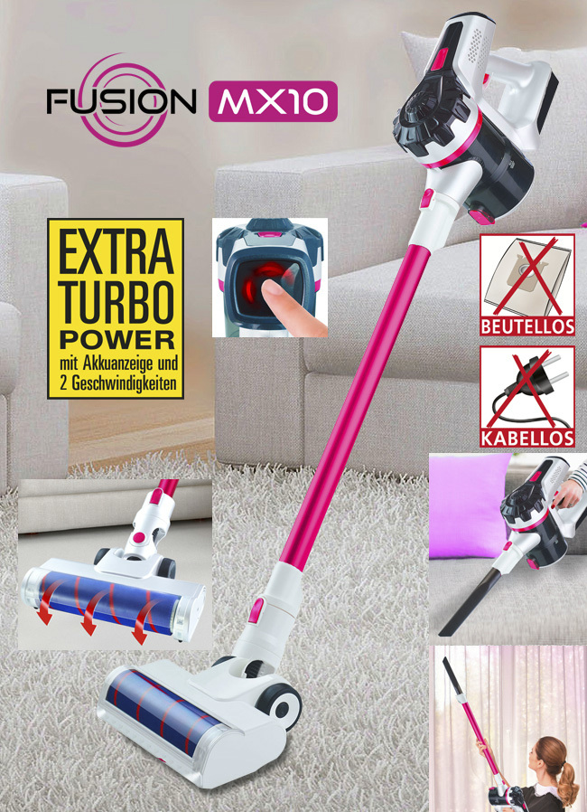 2-in-1 Akku-Hand- und Bodenstaubsauger Fusion MX 10