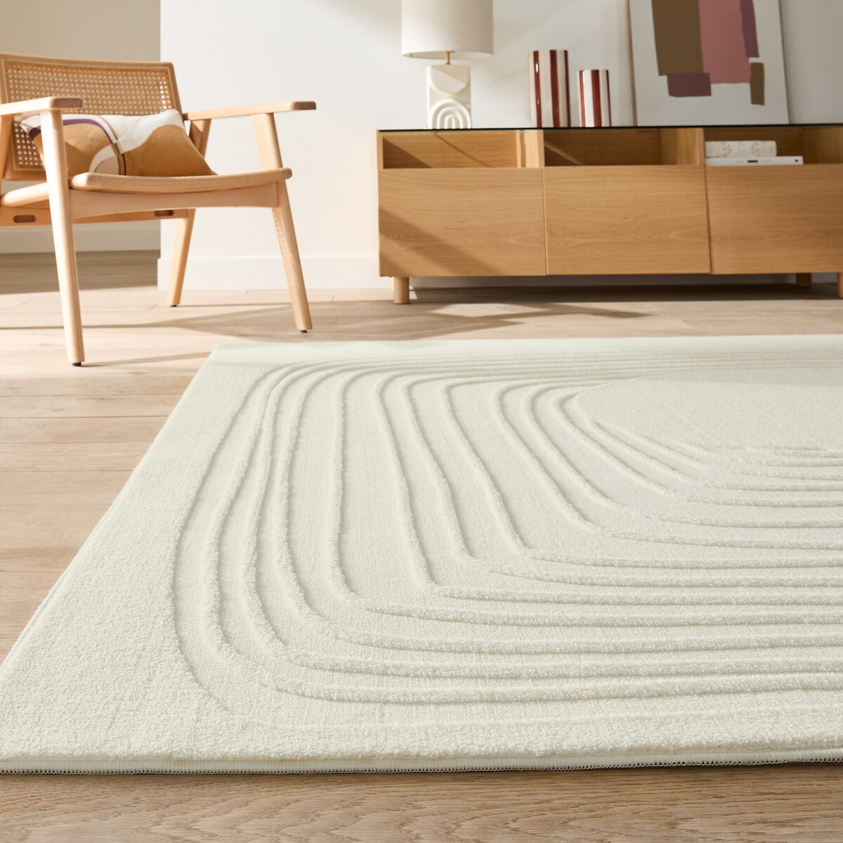 LA REDOUTE INTERIEURS<br>Tapete retangular, padrão linear, Gioma