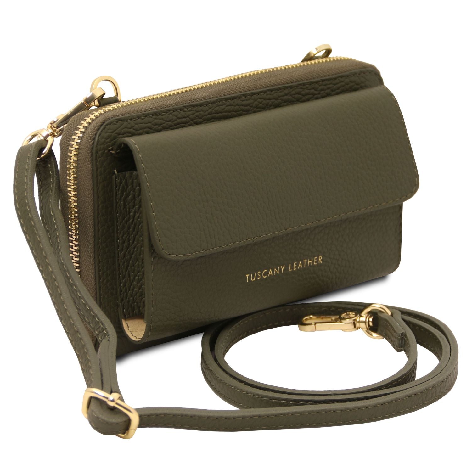 TL142433 – Urania – leren Portemonnee/phone holder with strap