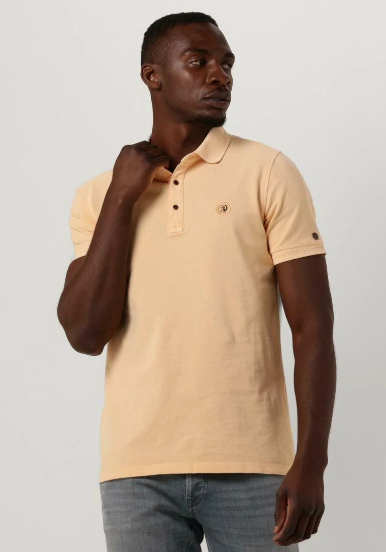 CAST IRON perzik cast iron polo short sleeve polo injected cotton pique