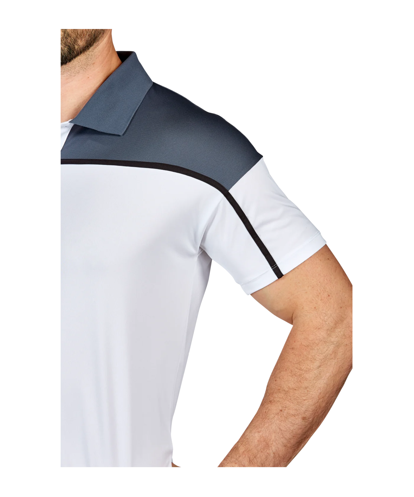 Erima Change by Poloshirt Weiss Grau