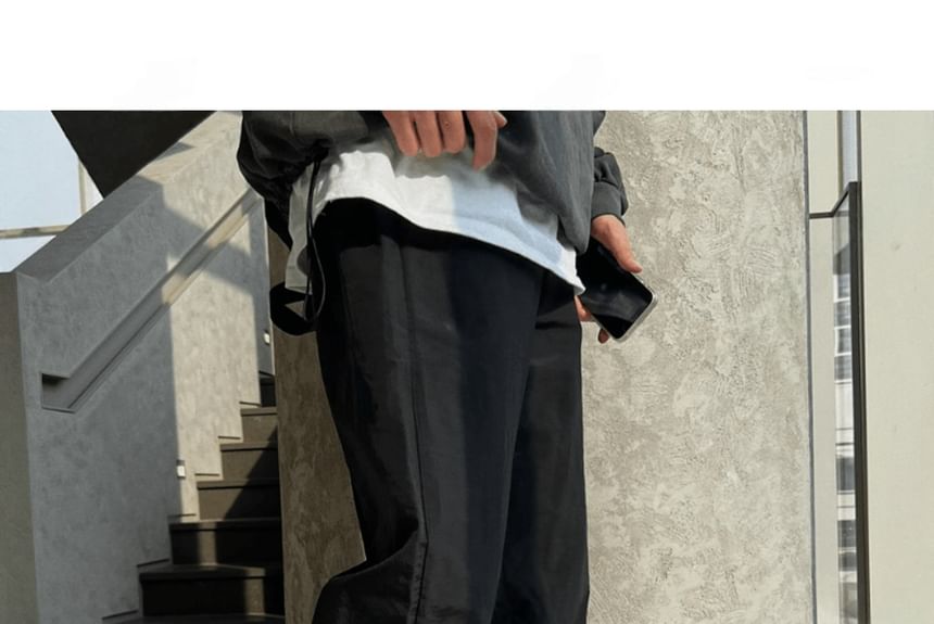 SeoulPop - Effen rechte broek met elastische taille