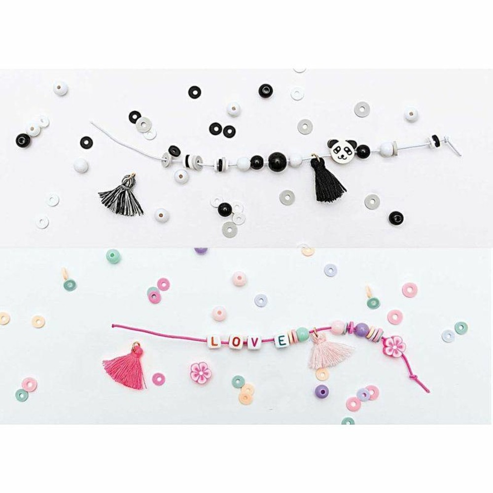 2 kits de fabrication de bracelets - love et n&b