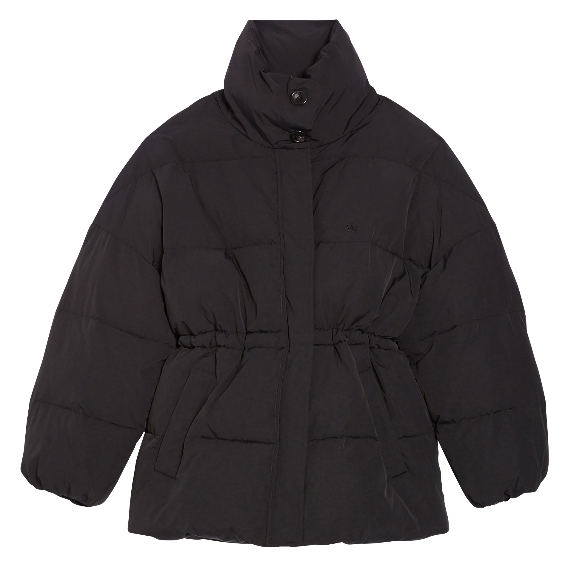 DOW - Doudoune oversize col montant | Noir