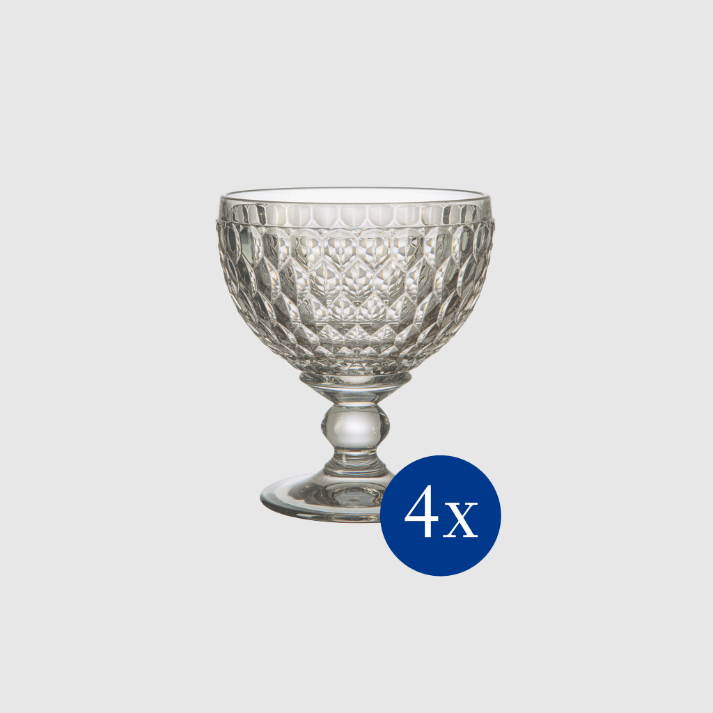Boston Candy dish Grey, 8.5 oz, crystal glass