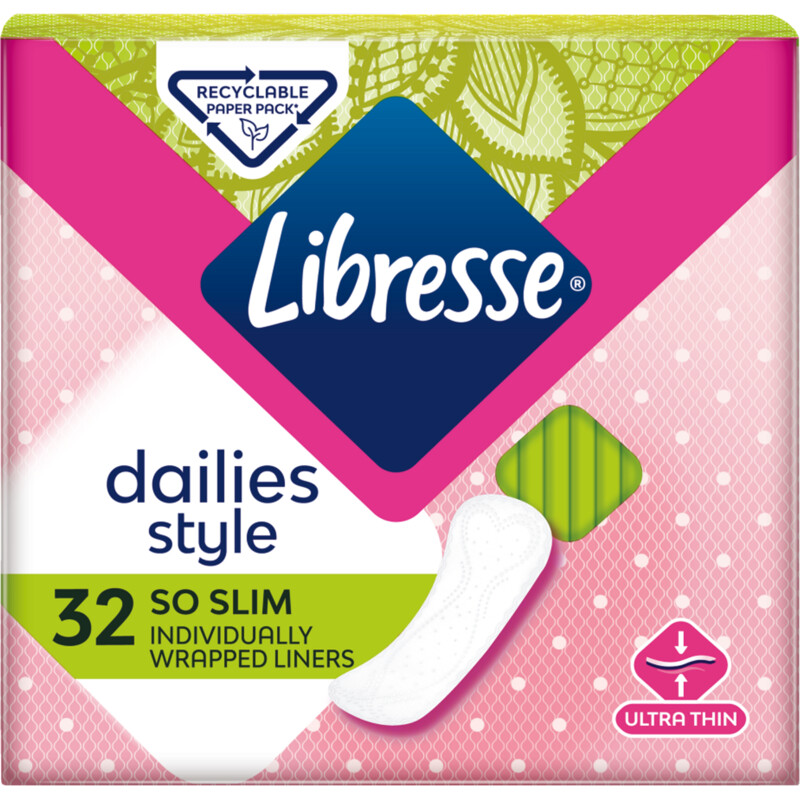 Libresse Dailies style so slim inlegkruisjes