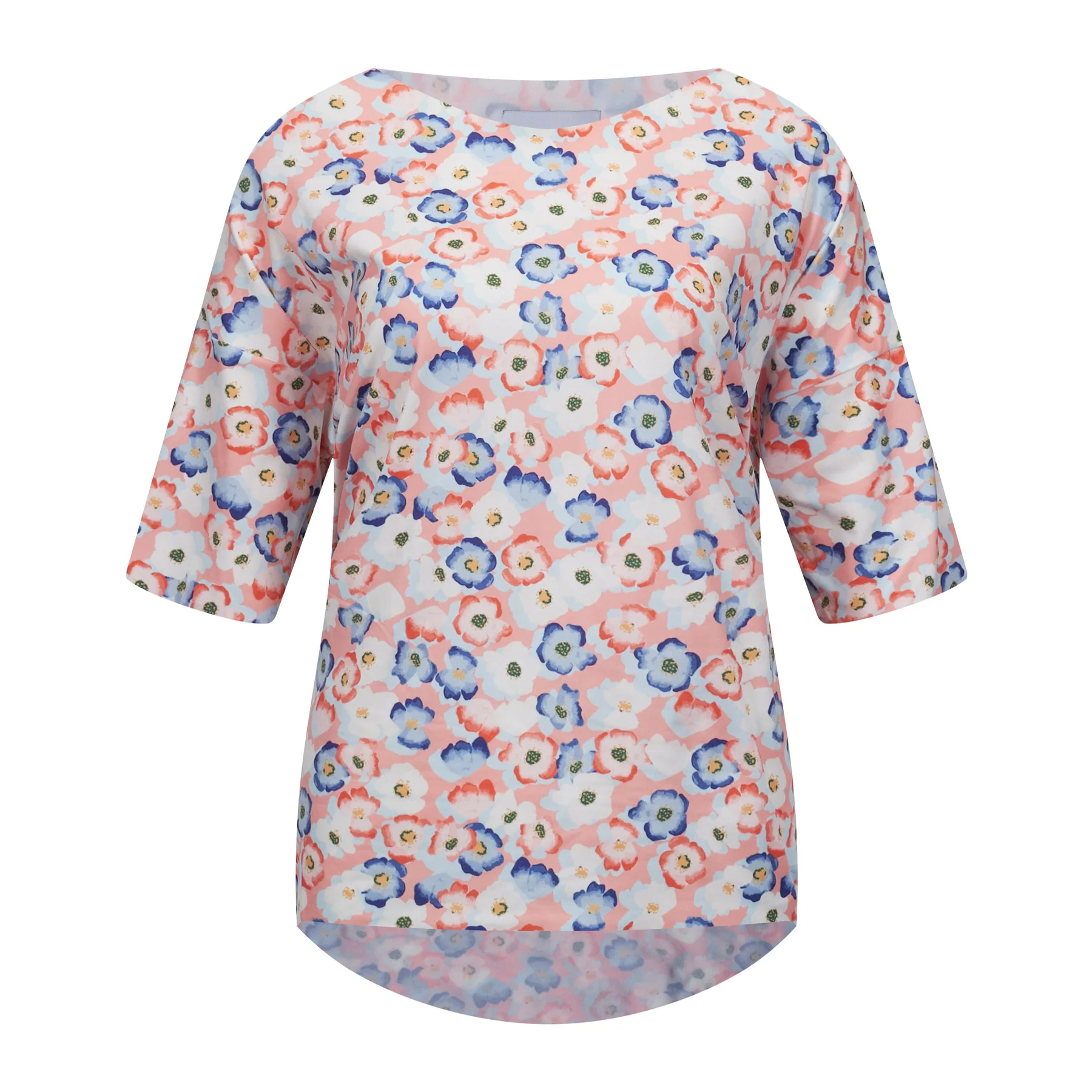 Liberte Alma-Tshirt peachy blue flower