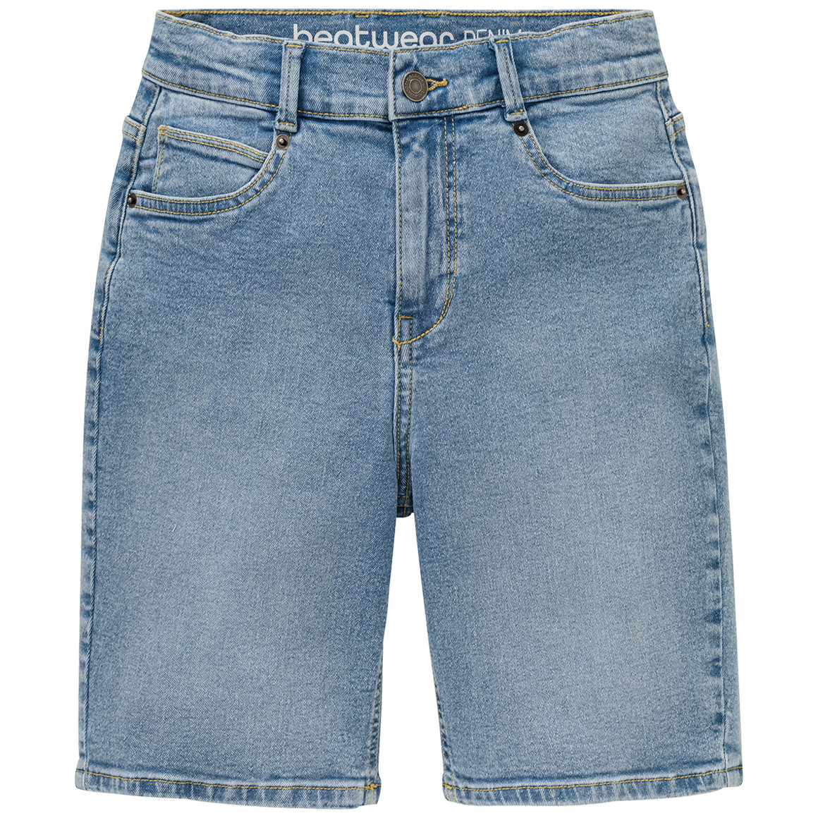 Beatwear Jungen Jeansshorts mit verstellbarem Bund hellblau