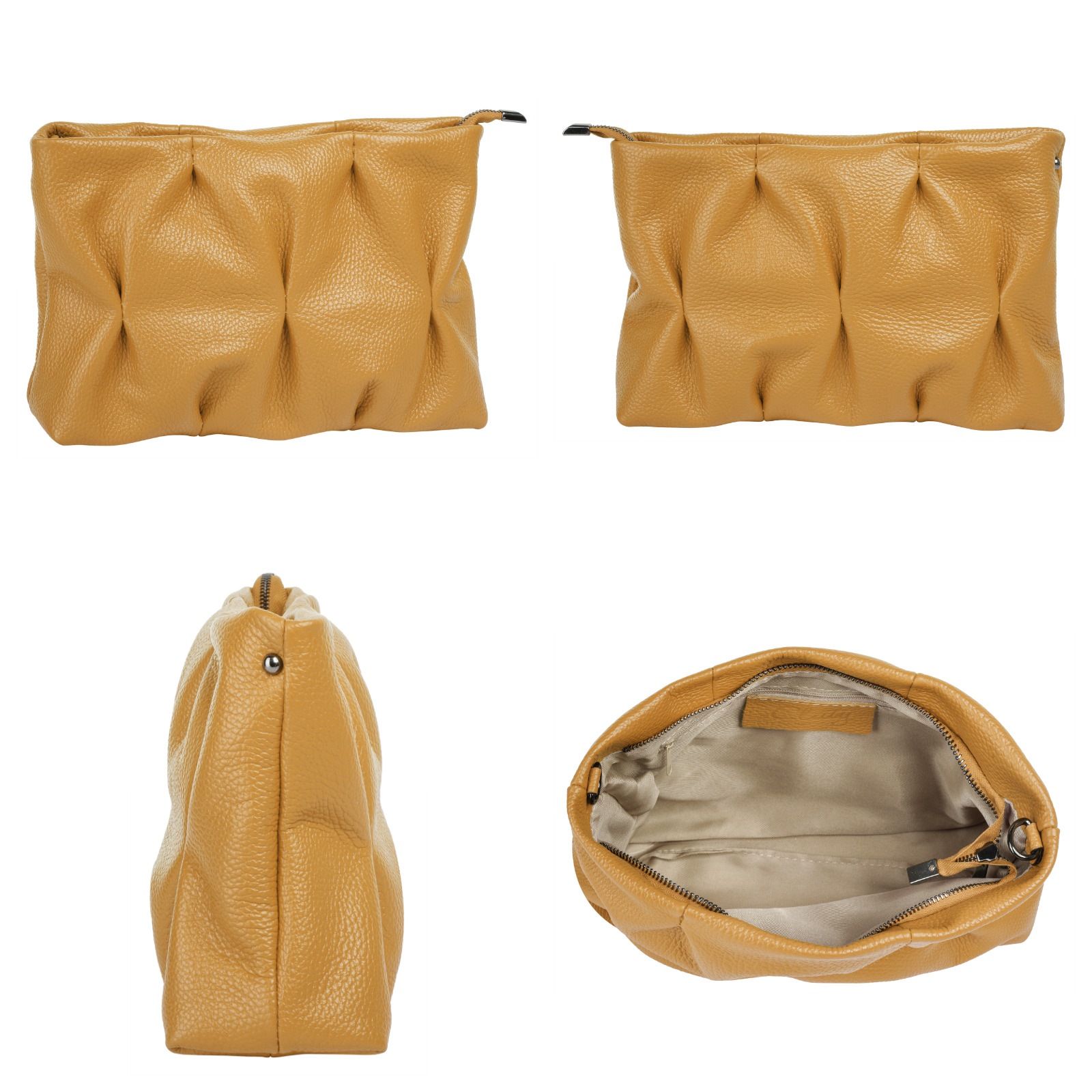Cluty Umhängetasche echt Leder, Made in Italy