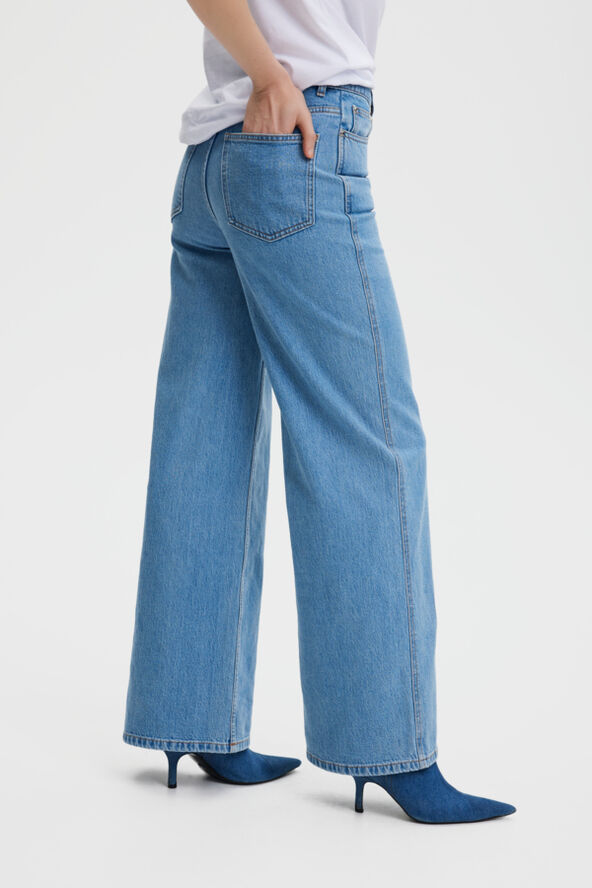 Gestuz AuraGZ HW wide jeans NOOS Mid blue washed