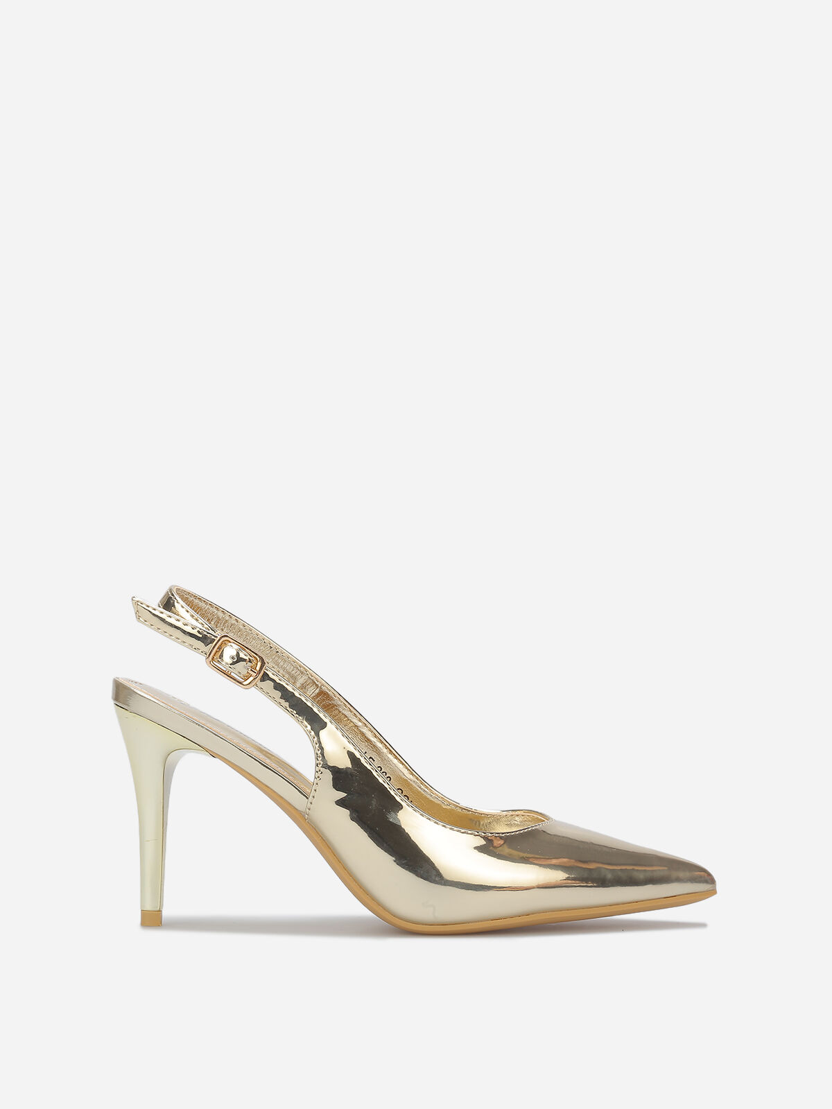 Escarpins slingback vernis- Doré