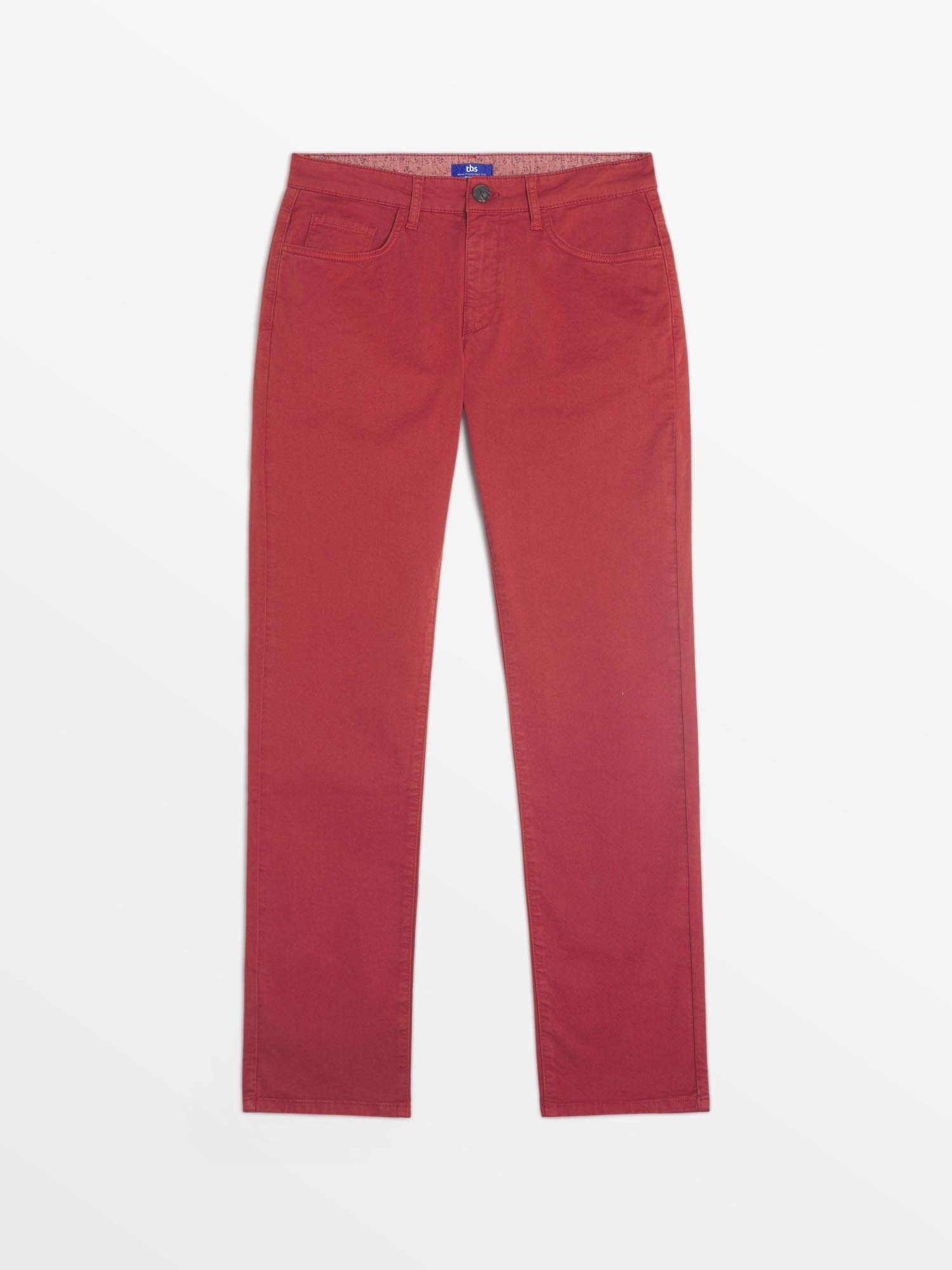 Pantalon Homme Coton Rouge