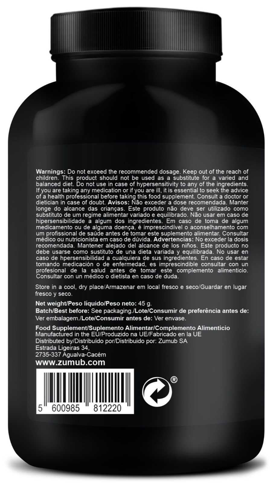 Zumub Cúrcuma Professional 60 cápsulas