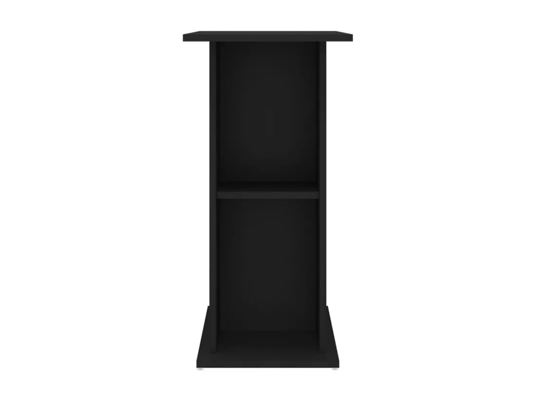 Support pour aquarium noir 75x36x72,5 cm bois d'ingénierie