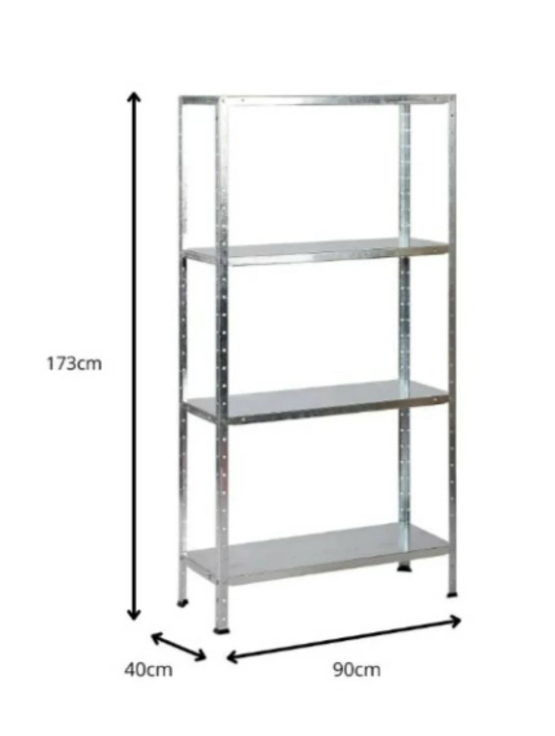 ERRO 366006 Stellingkast Clicker 85 metaal - 4 legborden