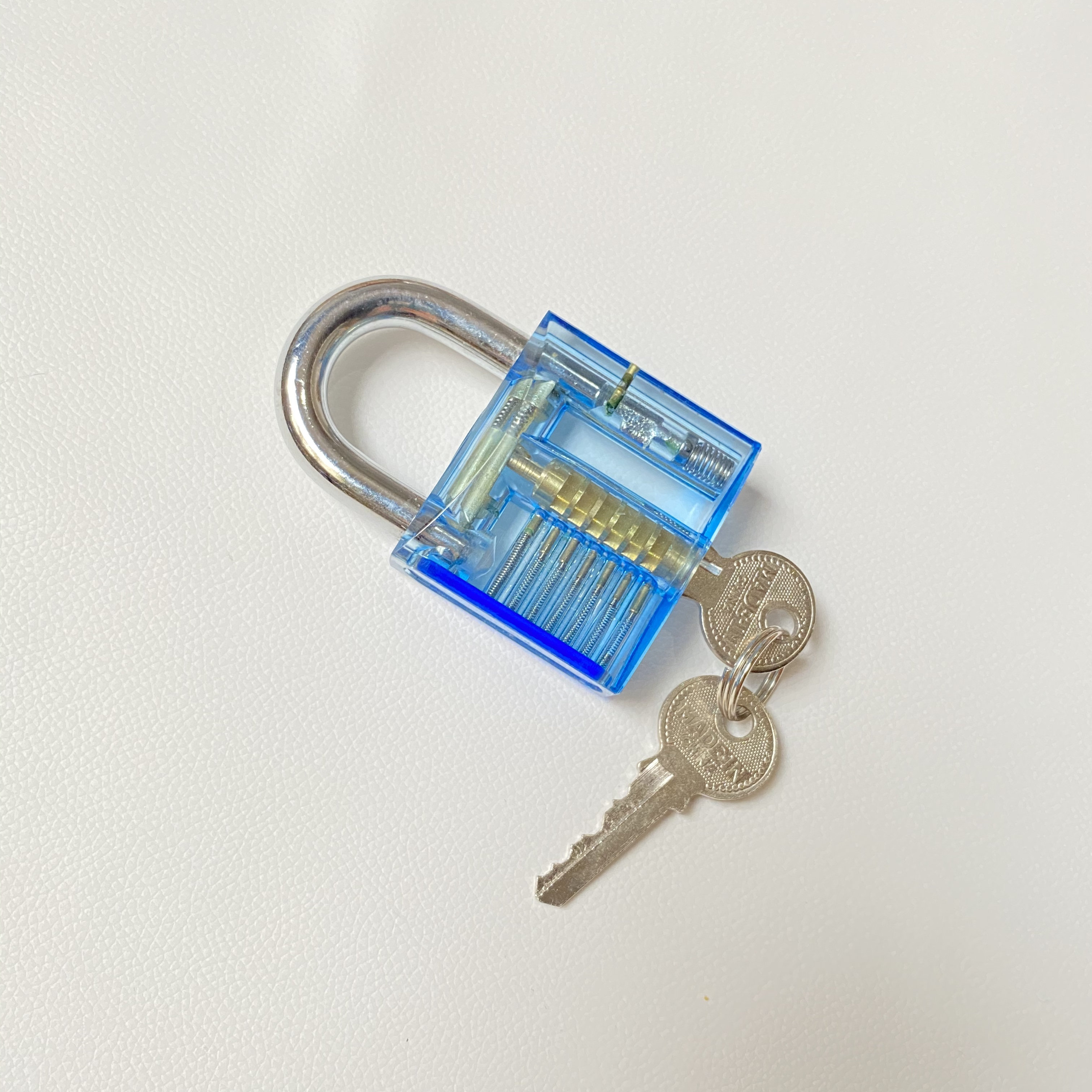 (29-tlg. Set) Dietrich Lockpicking Set mit 3 Übungsschlössern und Edelstahl Spannköpfen / Dietriche - Schwarz