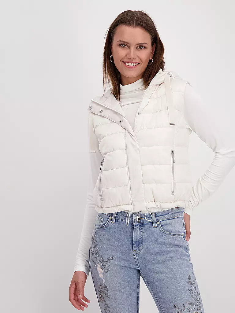MONARI Steppgilet creme