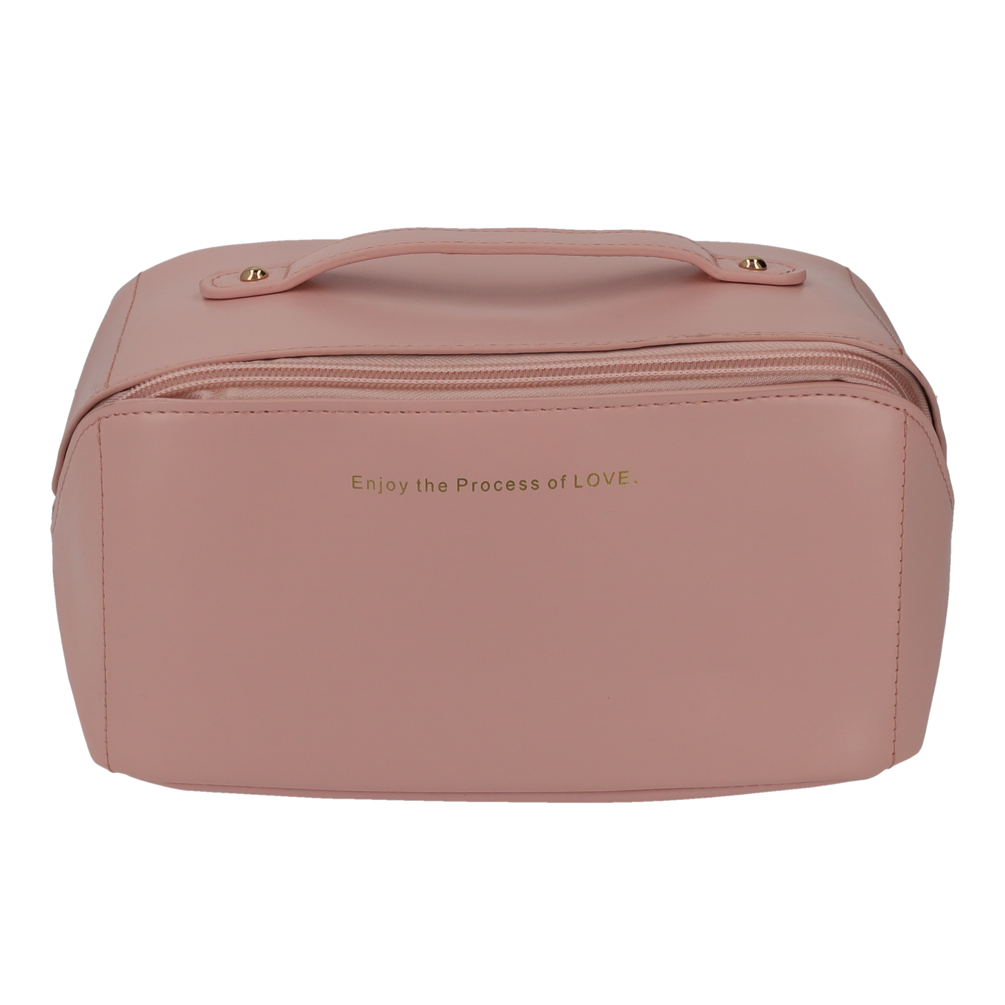 (21x13x12cm) Kosmetik Make Up Tasche Necessaire Organizer Bag mit Reissverschluss - Rosa