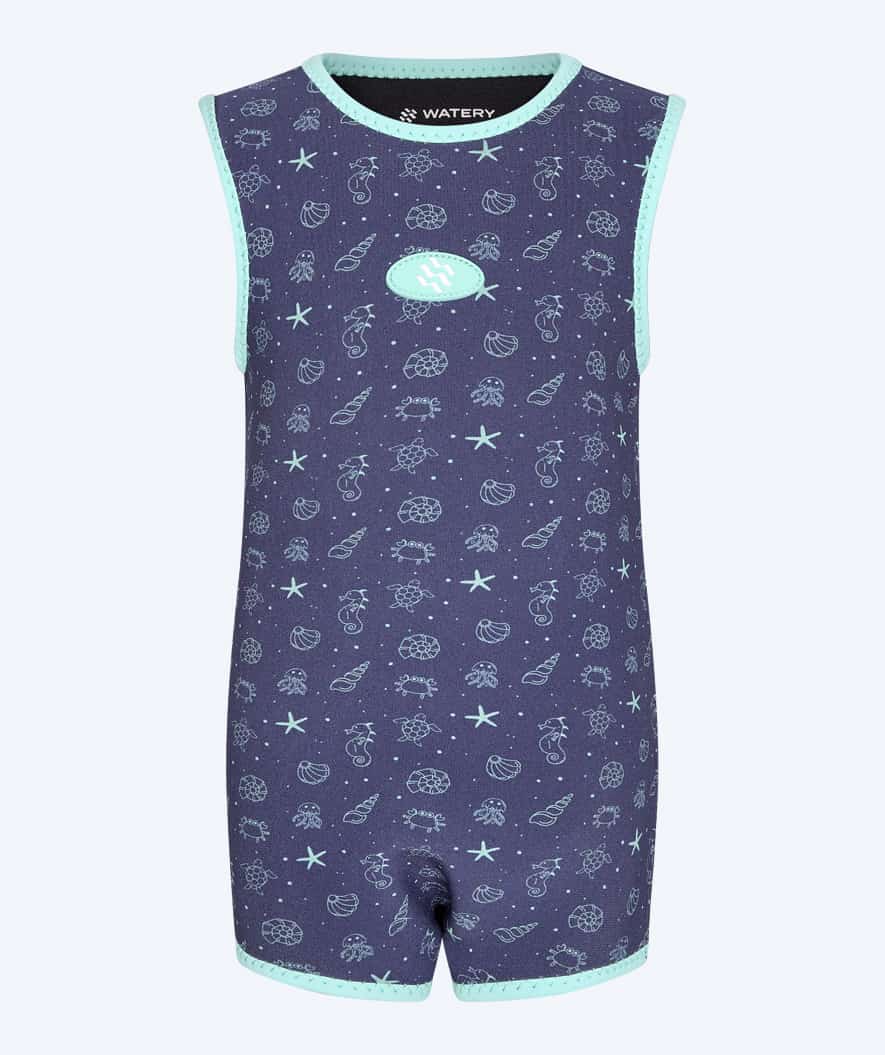 Watery våddragt til børn - Baia Wrap - Atlantic Turquoise