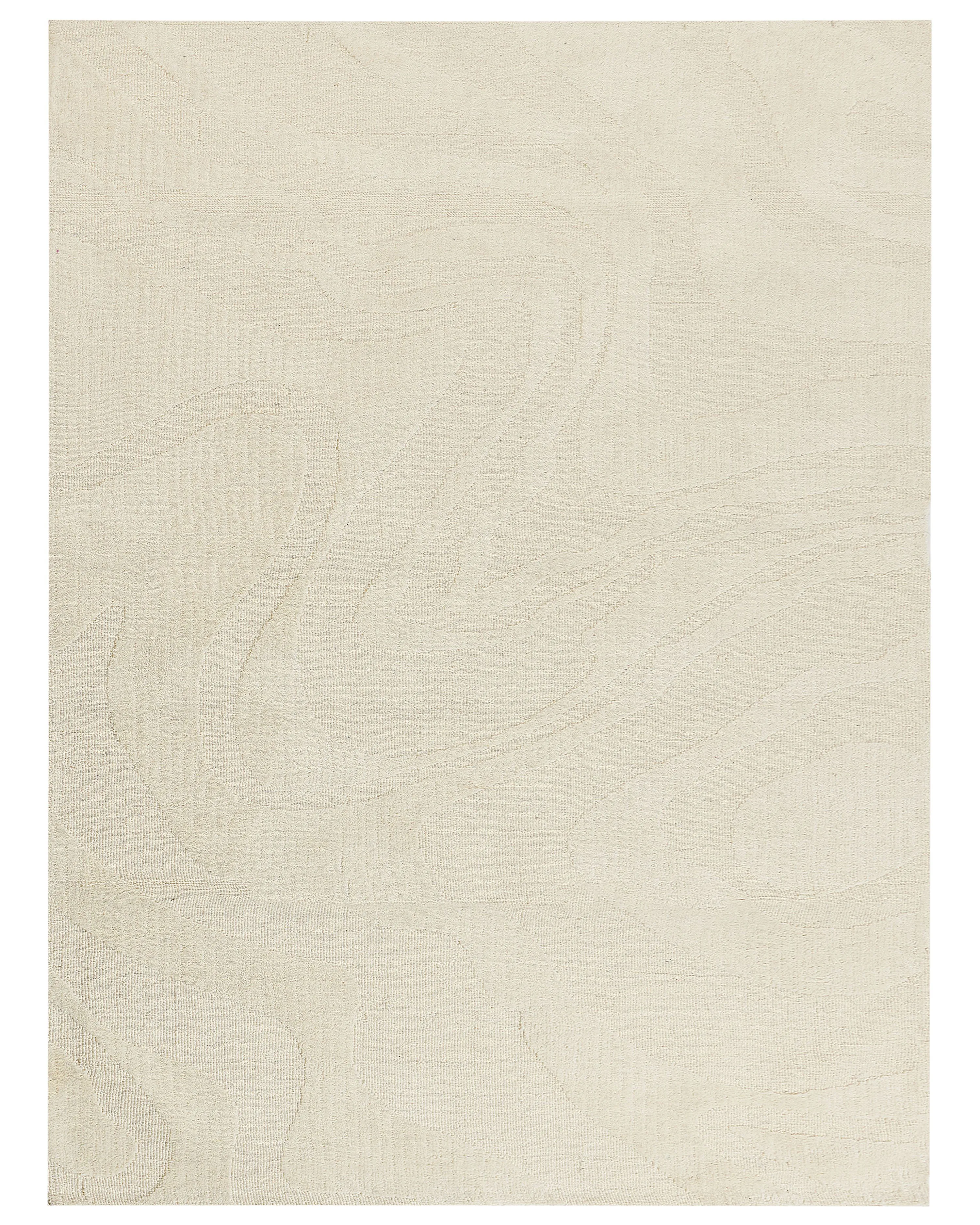 Vloerkleed SASNAK Beige 300 x 400 cm Wol