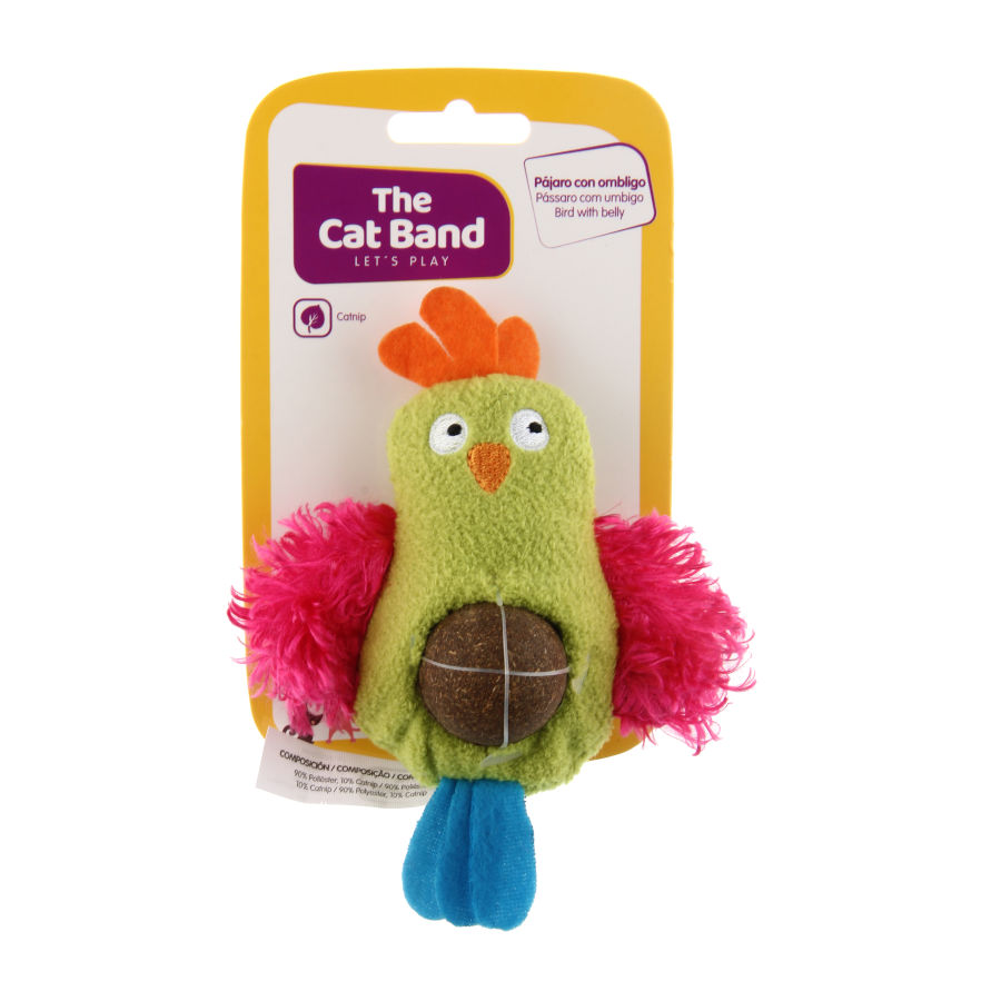 Pássaro de pelúcia Cat Band com bola de erva-de-gato para gatos
