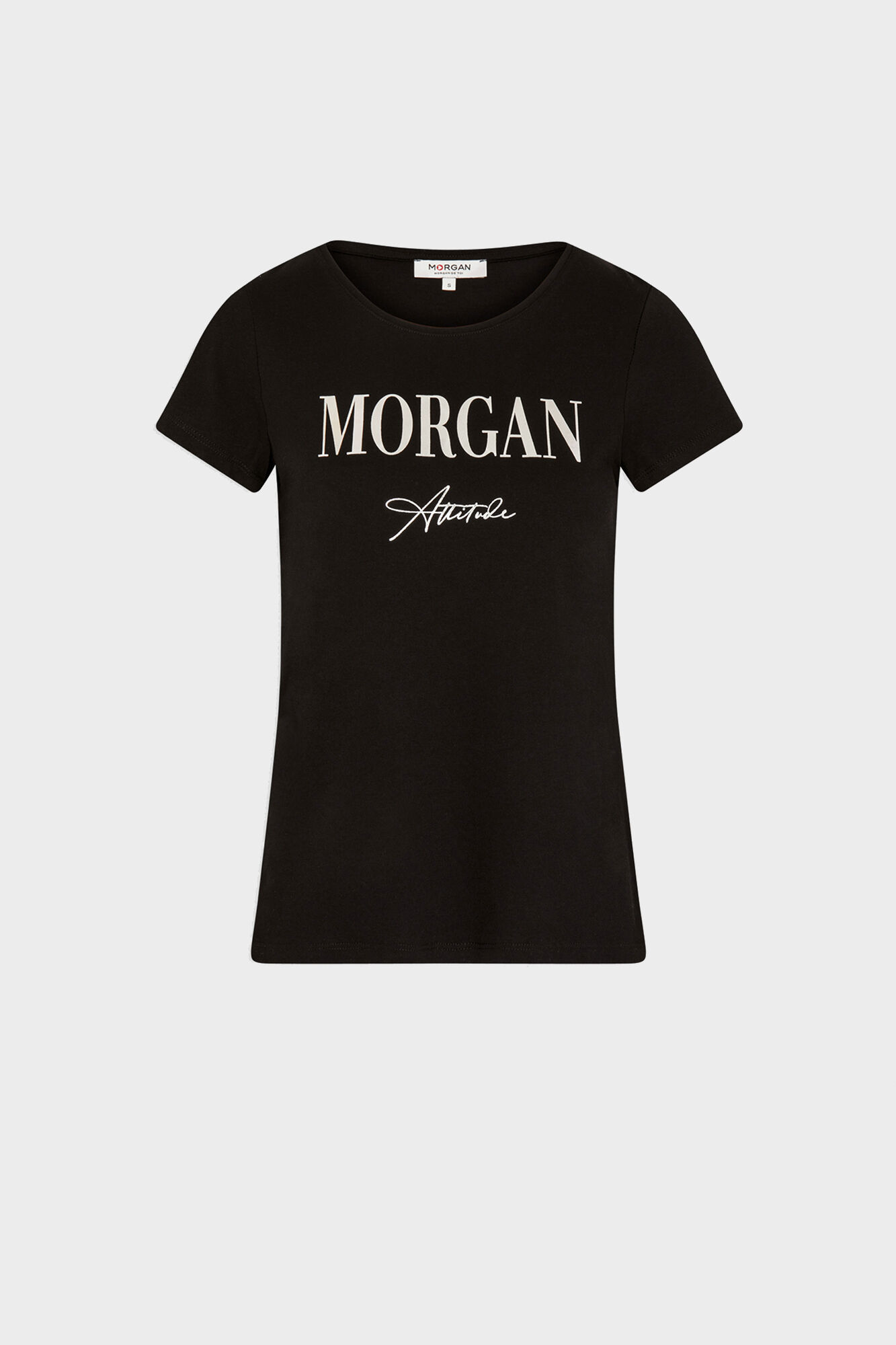 Camiseta de manga curta com mensagem - Fúcsia