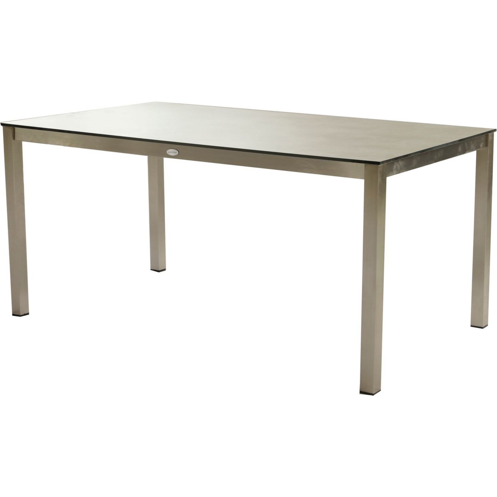 Edelstahl Garten Tisch 158cm Gartentisch Terrasse Esstisch Balkon grau Möbel