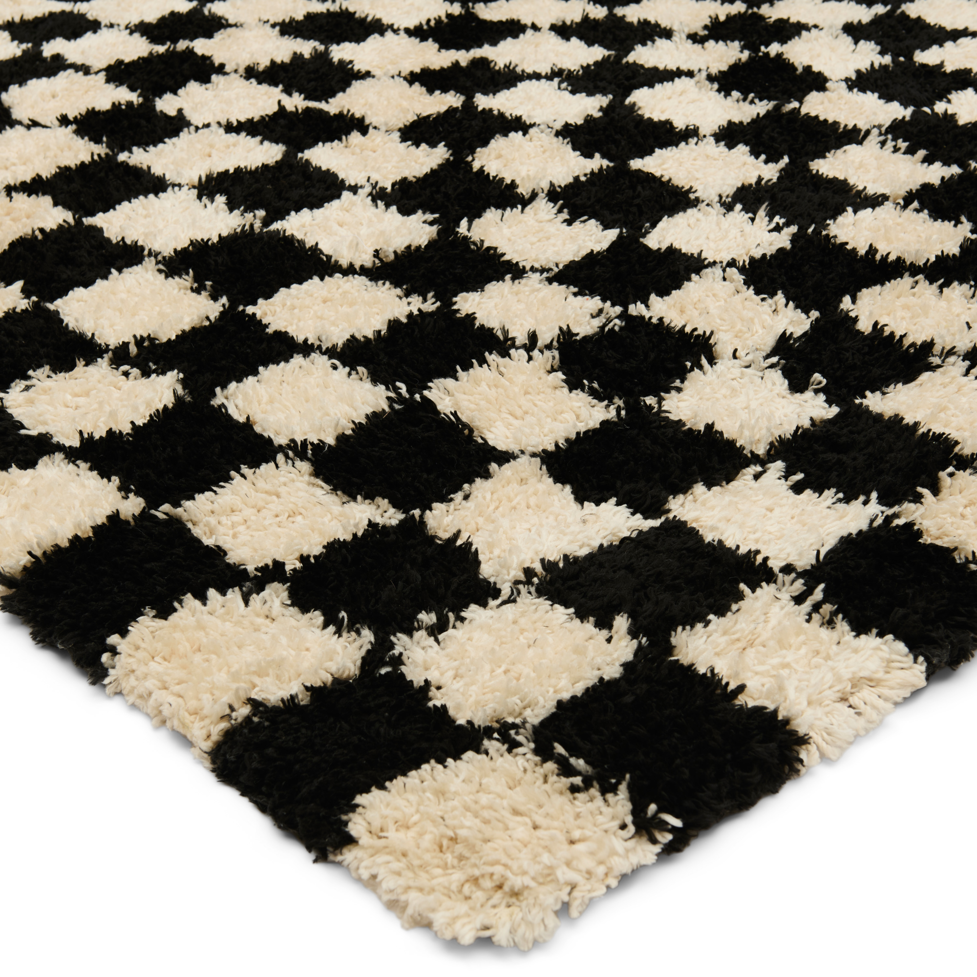 Vloerkleed Benny 160x230 cm black/white