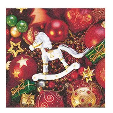 Idena Servietten Weihnachtsmotive, 1 Packung, 8-fach sortiert