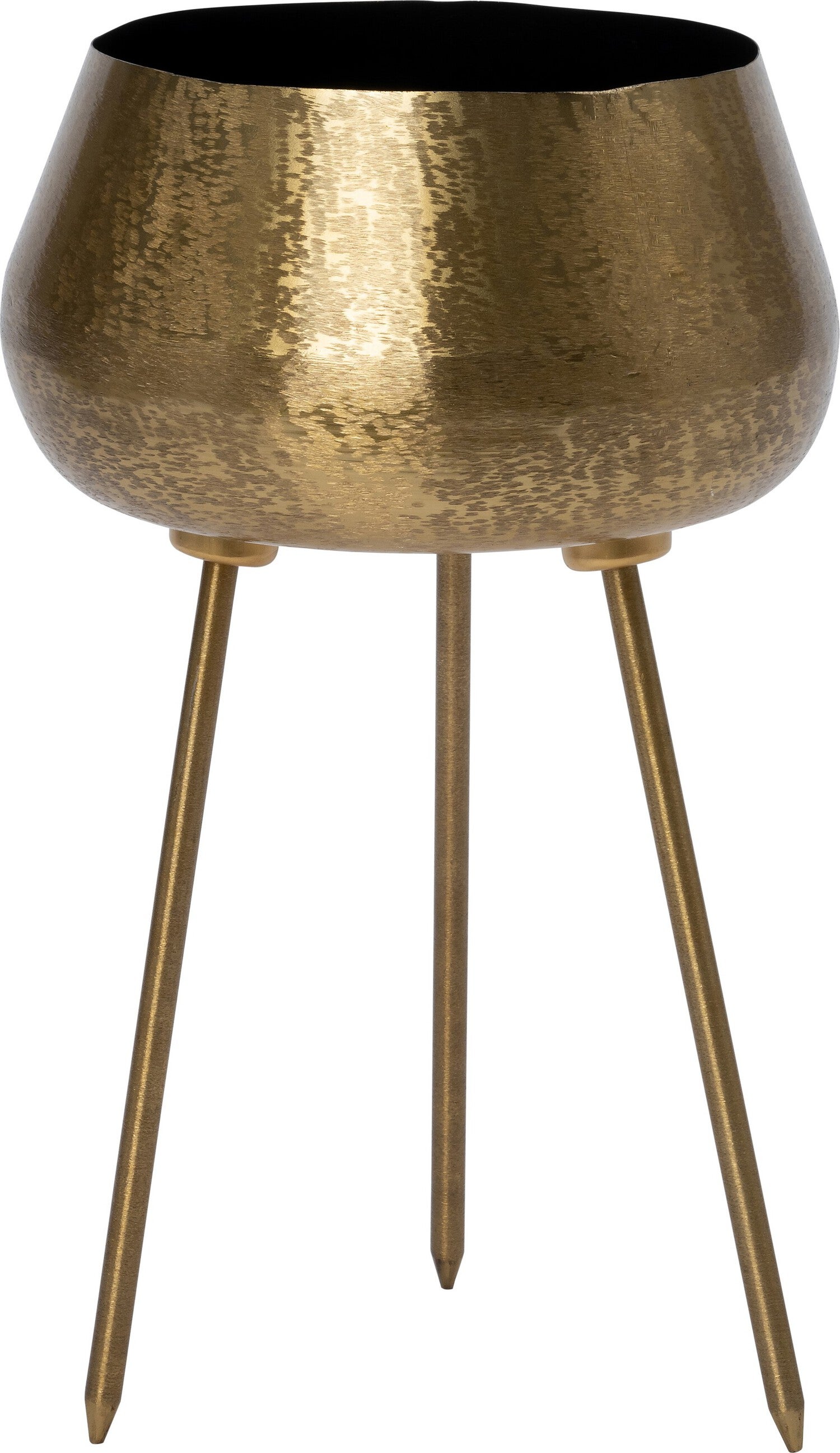 Intratuin bloempot Vina op voet messing D 28 H 48 cm