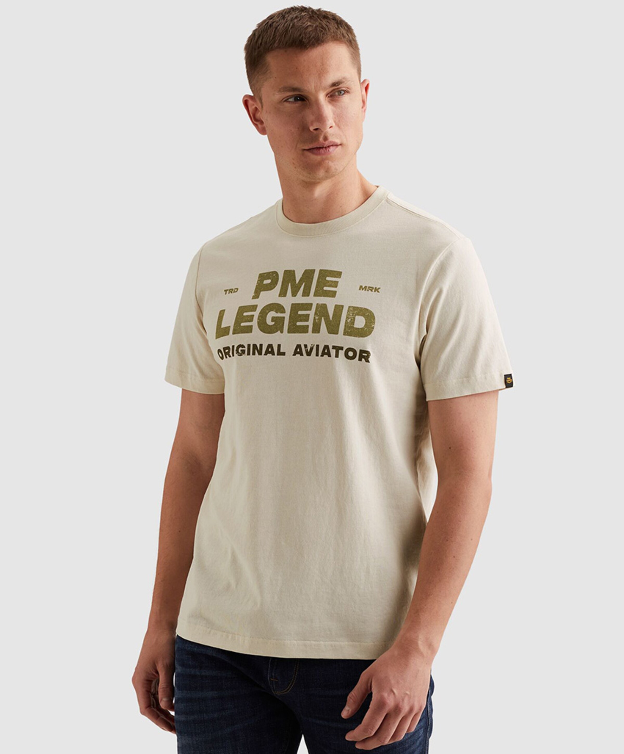 PME Legend Heren T-shirt ecru