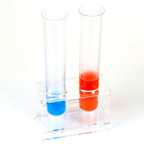 Éprouvette de présentation en plastique pour mise en bouche