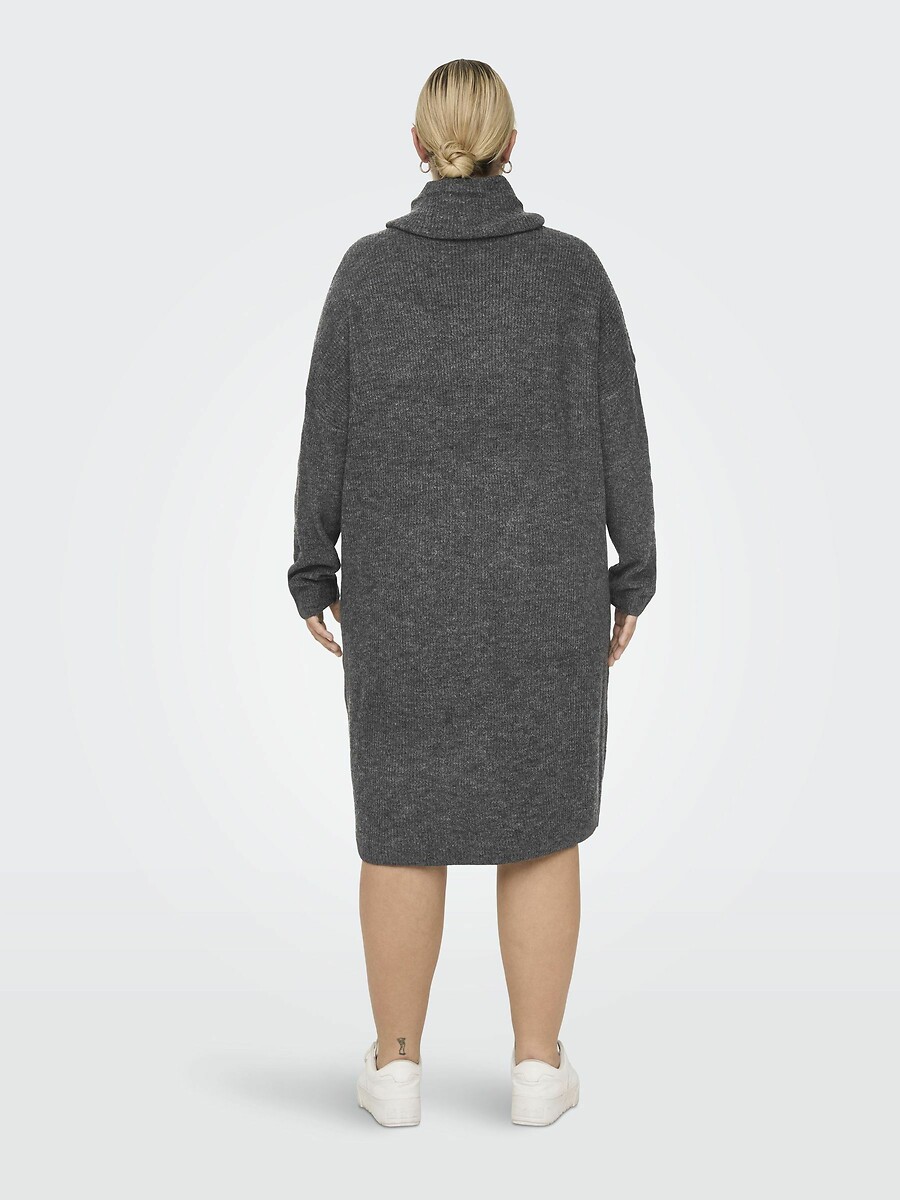 SOMENTE CARMAKOMA<br>Vestido de malha com gola alta