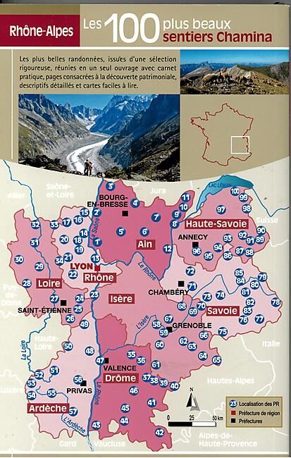 CHAMINA - 100 PLUS BEAUX SENTIERS RHONE ALPES