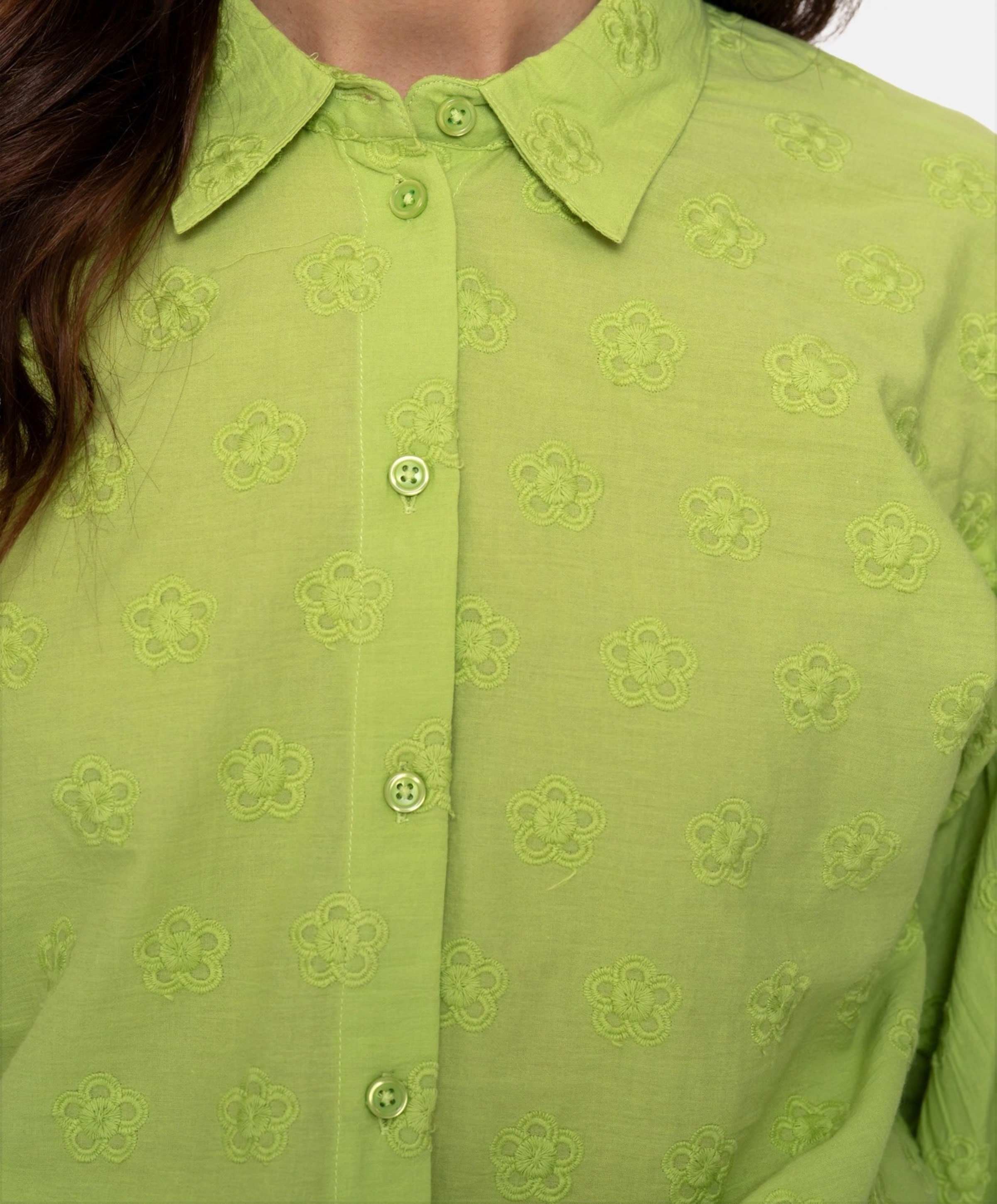 Geisha Dames blouse groen