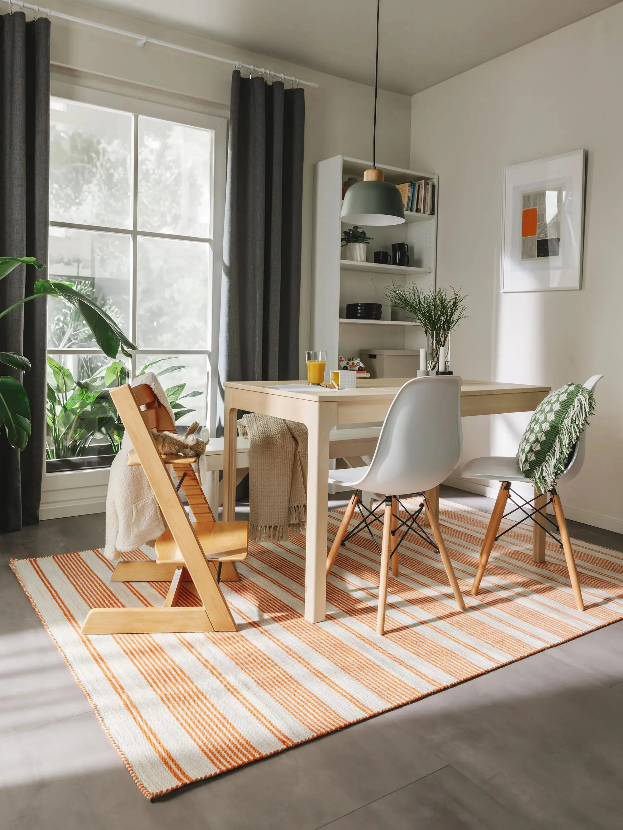 Handgeweven in- & outdoor vloerkleed Rida