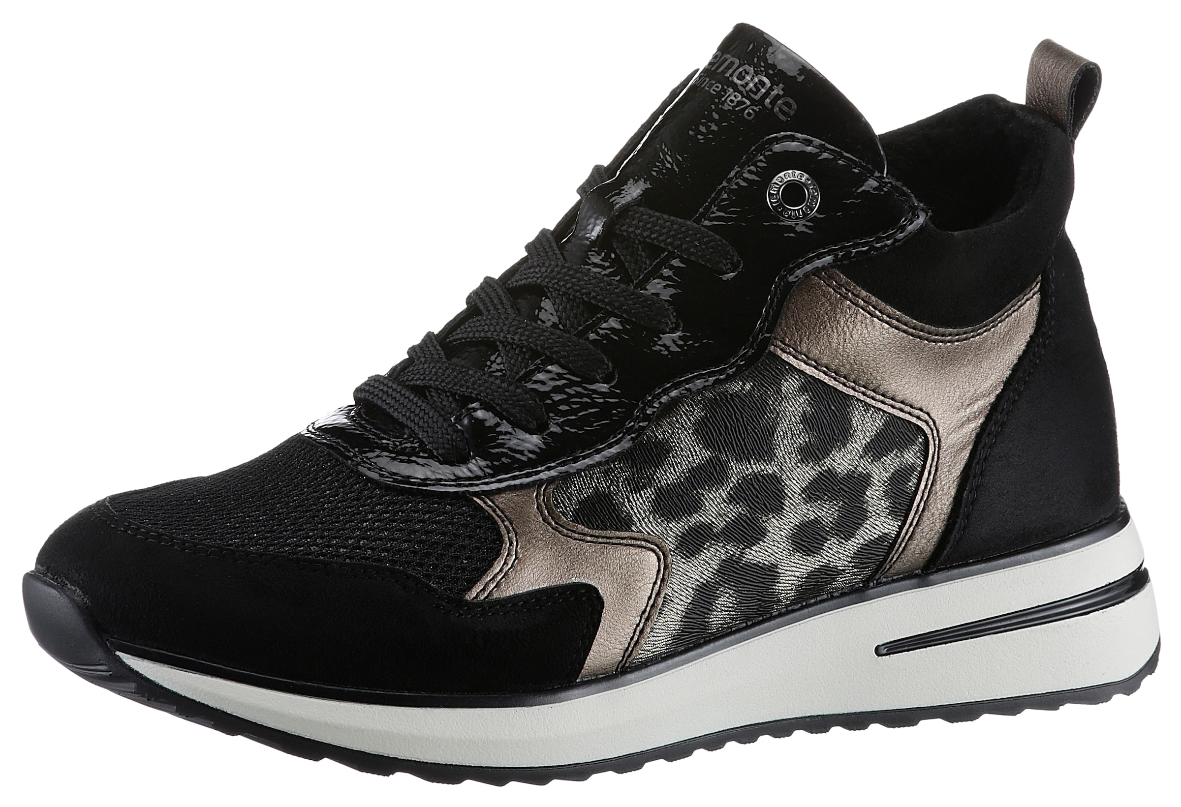 Remonte Keilsneaker  , Freizeitschuh, High-Top-Sneaker, Schnürer, Innenreissverschluss