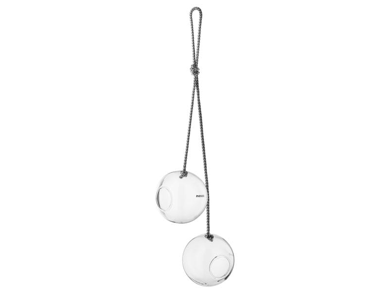 Eva Solo Futterspender Kugel 2er Set, Ø 10 cm Glasfutterkugel