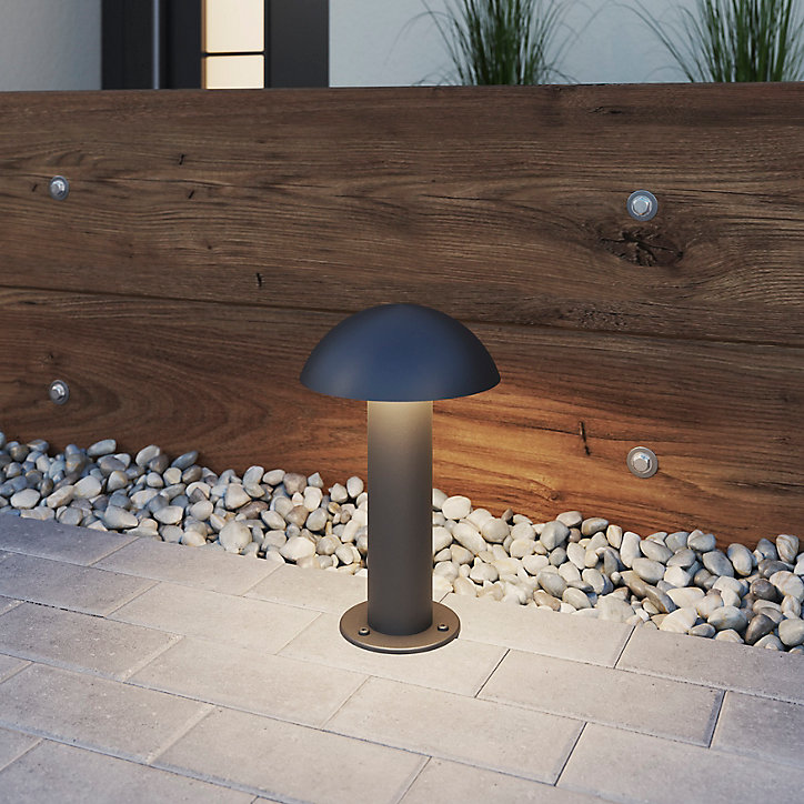 Borne Callery taille S LED intégrée 600lm 12W IP44 GoodHome gris anthracite