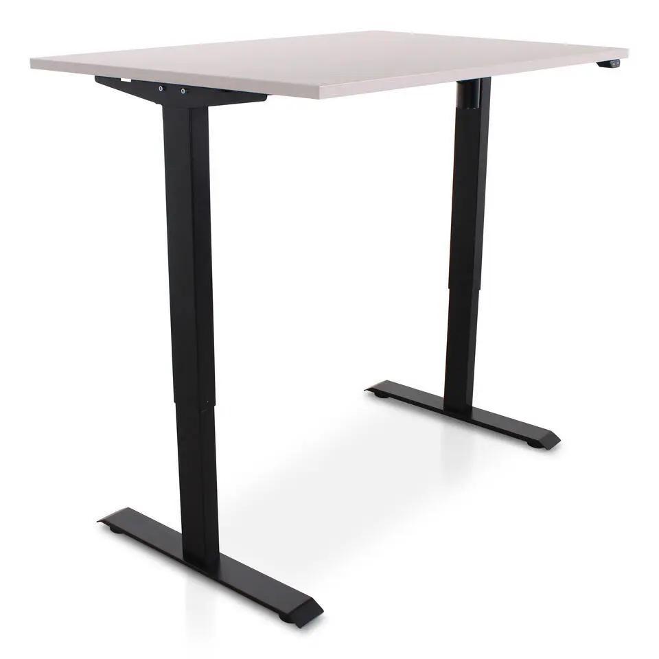 MRC EASY Zit-Sta Bureau – Elektrisch Verstelbaar – 140x80 cm – Blad Sand Grey