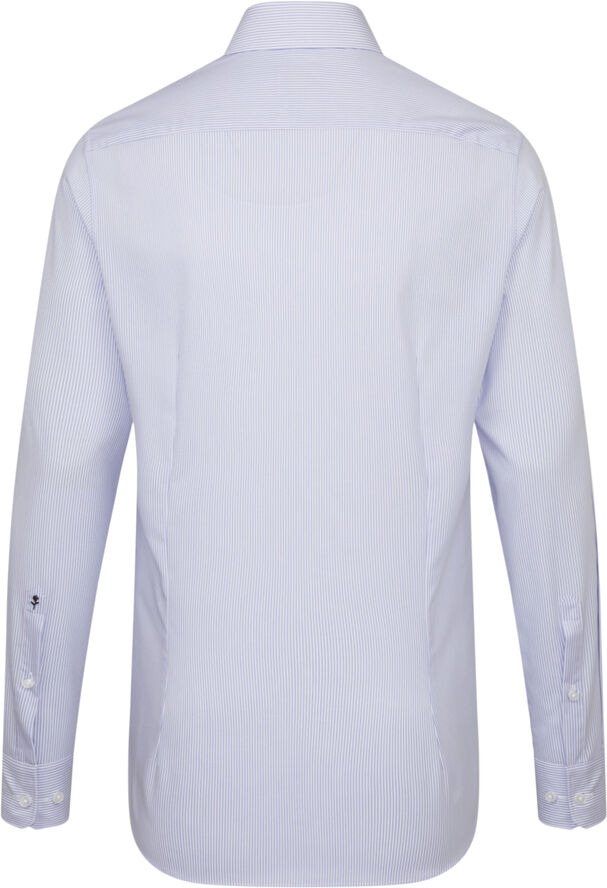 Seidensticker Business Shirt Slim Long sleeve Kent-Collar Stripes Light blue