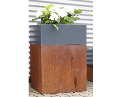 Palatino Carlotta metalen plantenstandaard, 120 x 120 x 25 cm, antraciet