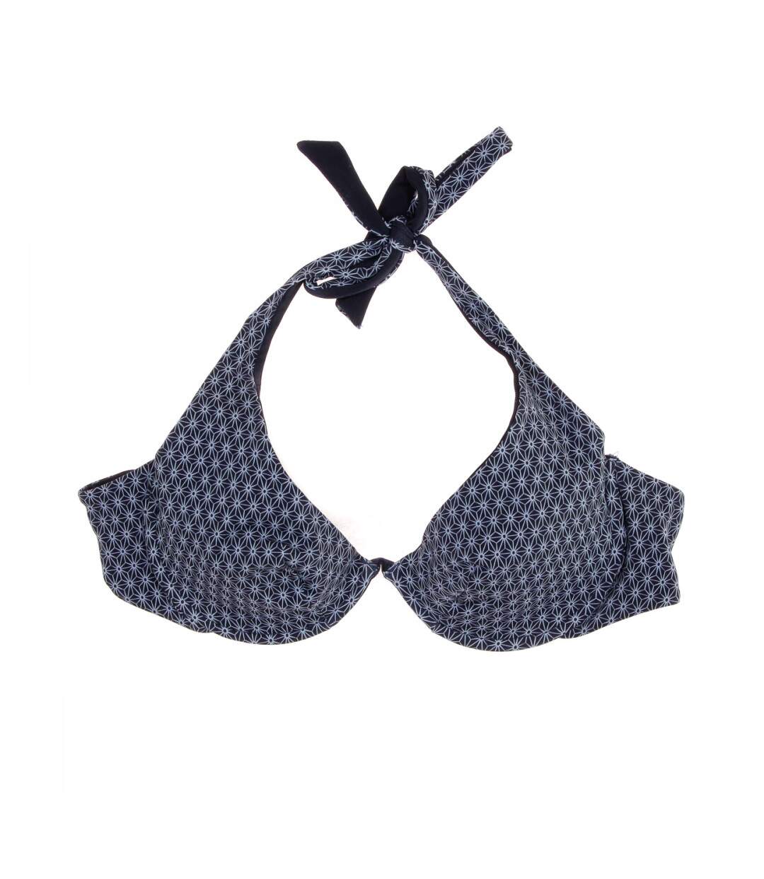 Haut de Bikini Bleu réversible Femme Nana Cara Kyoto