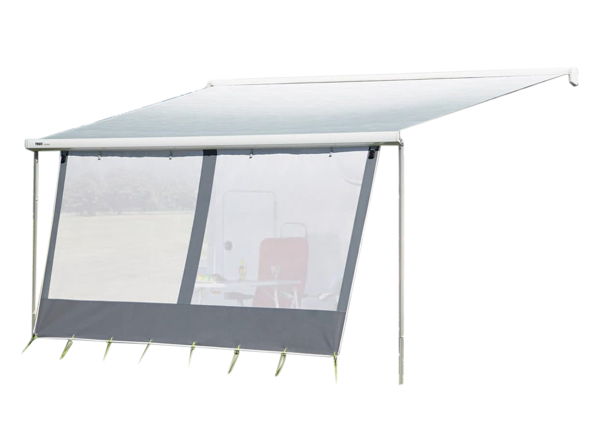 DWT Happy Sun voorwand 430cm witte luifel voorwand