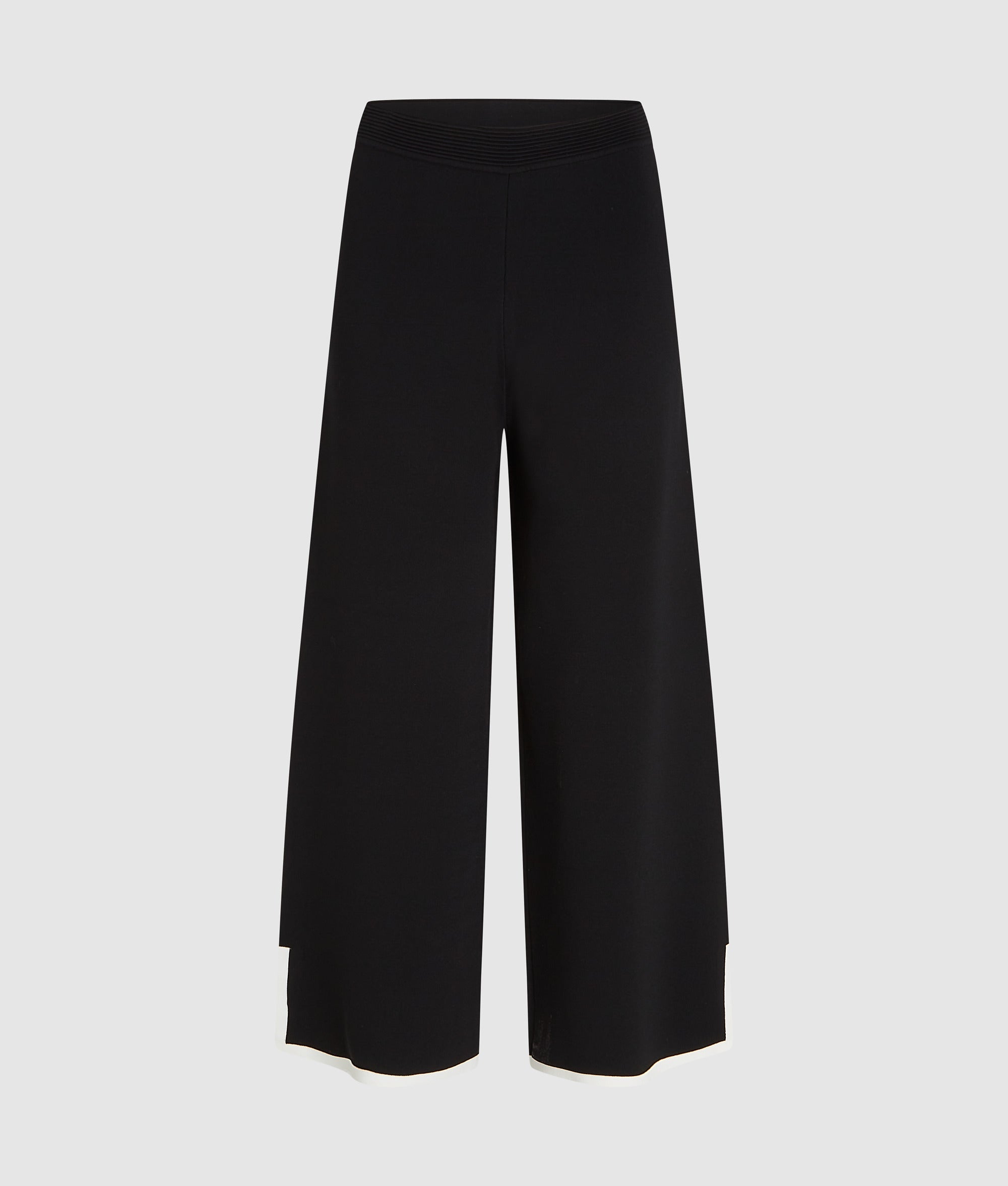 Culottebroek met contrasterende bies