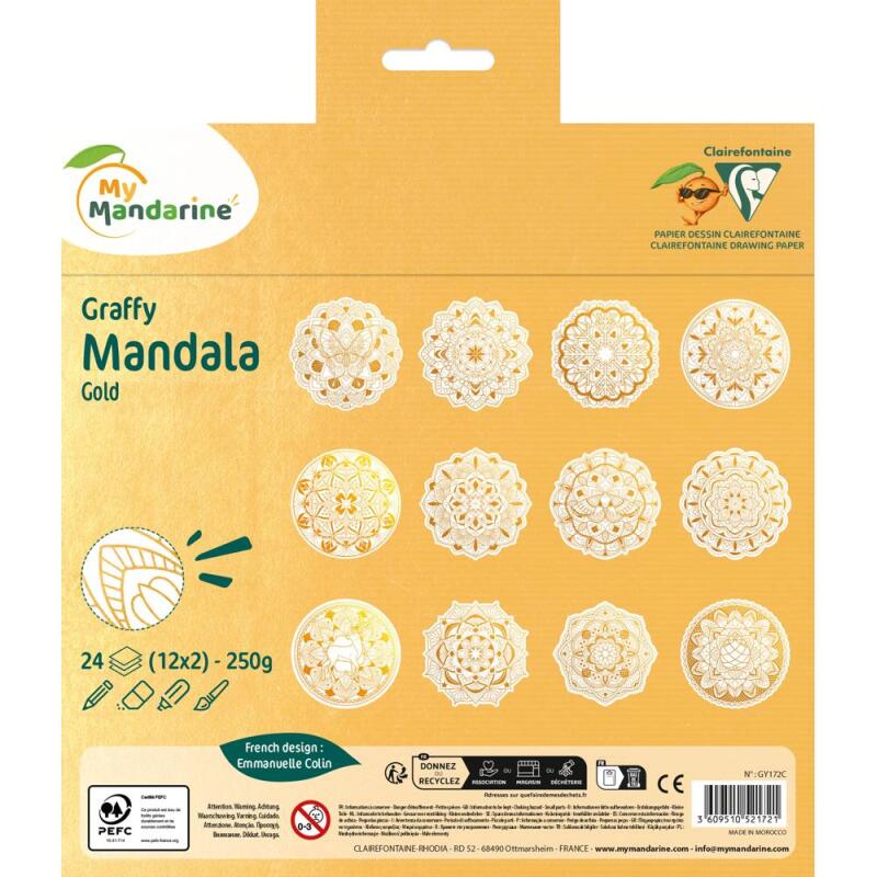 Graffy Mandala, Doré - Or