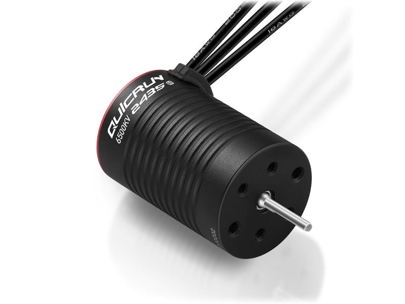 Hobbywing Brushless-Antriebsset WP16BL30 Combo 2435SL 6500K Brushless Sensorless Motor und ESC für RC-Fahrzeuge im Massstab 1:16 und 1:18