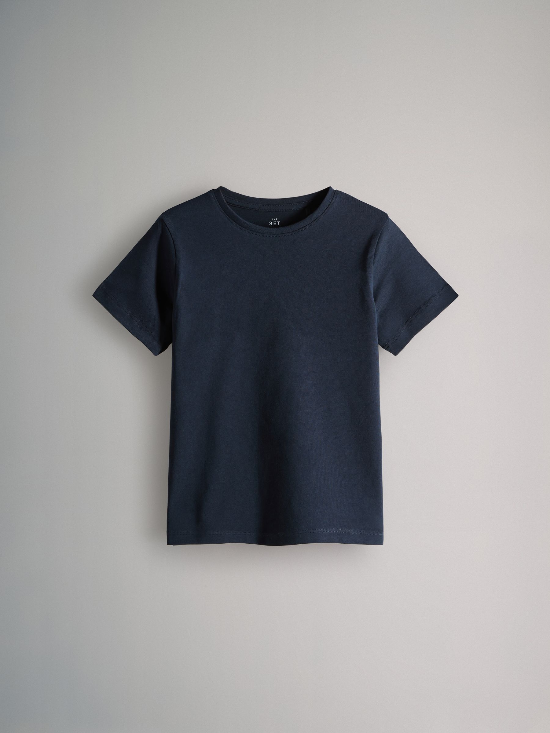 Marineblauw/blauw/crème - The Set 8 Pack Regular Short Sleeve Cotton T-Shirts