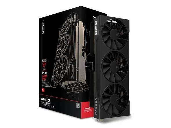XFX Swift Radeon RX 9070 XT Gaming Edition, Radeon RX 9070 XT, 16 GB, GDDR6, 256 Bit, 7680 x 4320 pixel, PCI Express 5.0